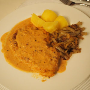 Rahm-Schnitzel (paniert)